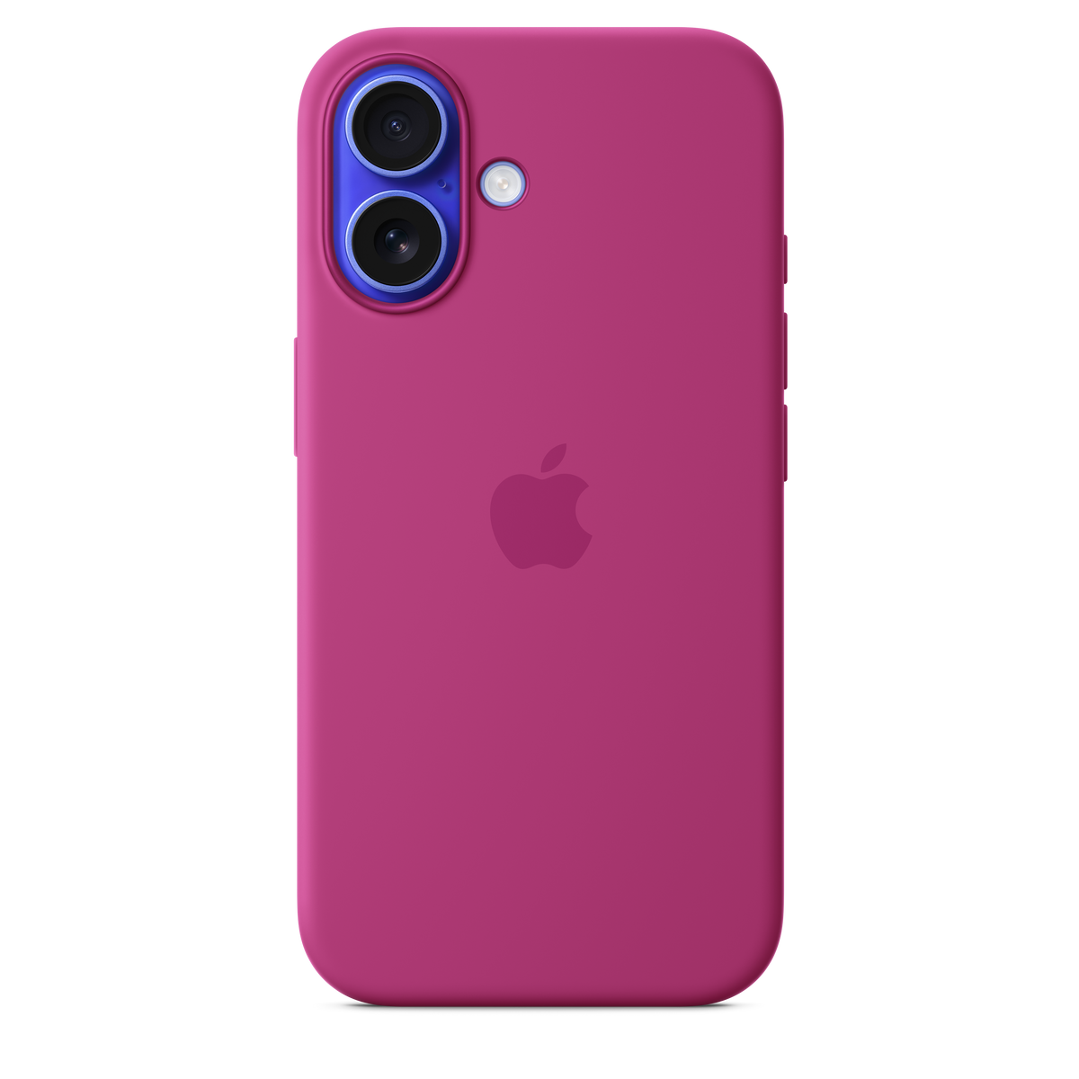 Coque en silicone avec MagSafe pour iPhone 16 - Fuchsia