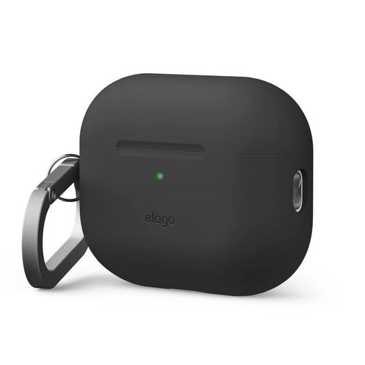 Elago • Coque Silicone avec Mousqueton • AirPods Pro 3 • Noir