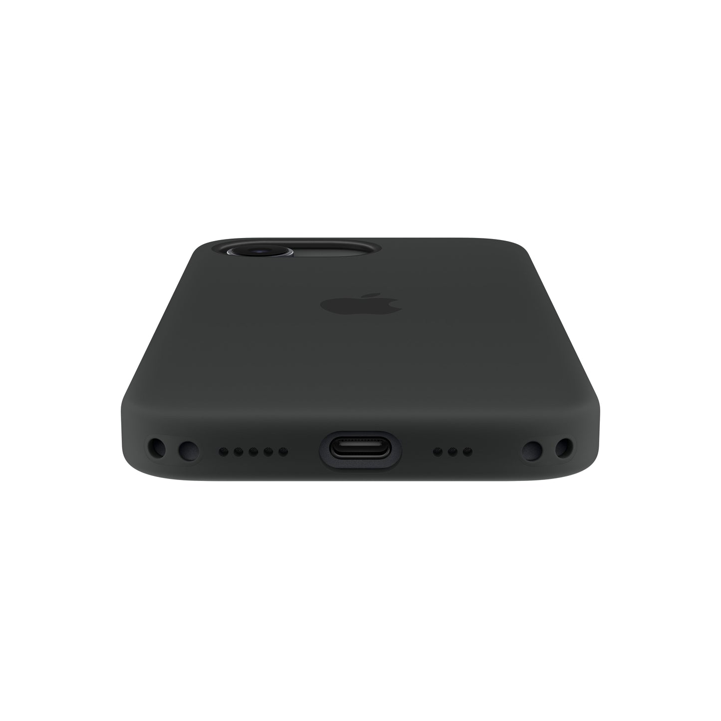 Coque en silicone avec MagSafe pour iPhone 17e - Vert ardoise