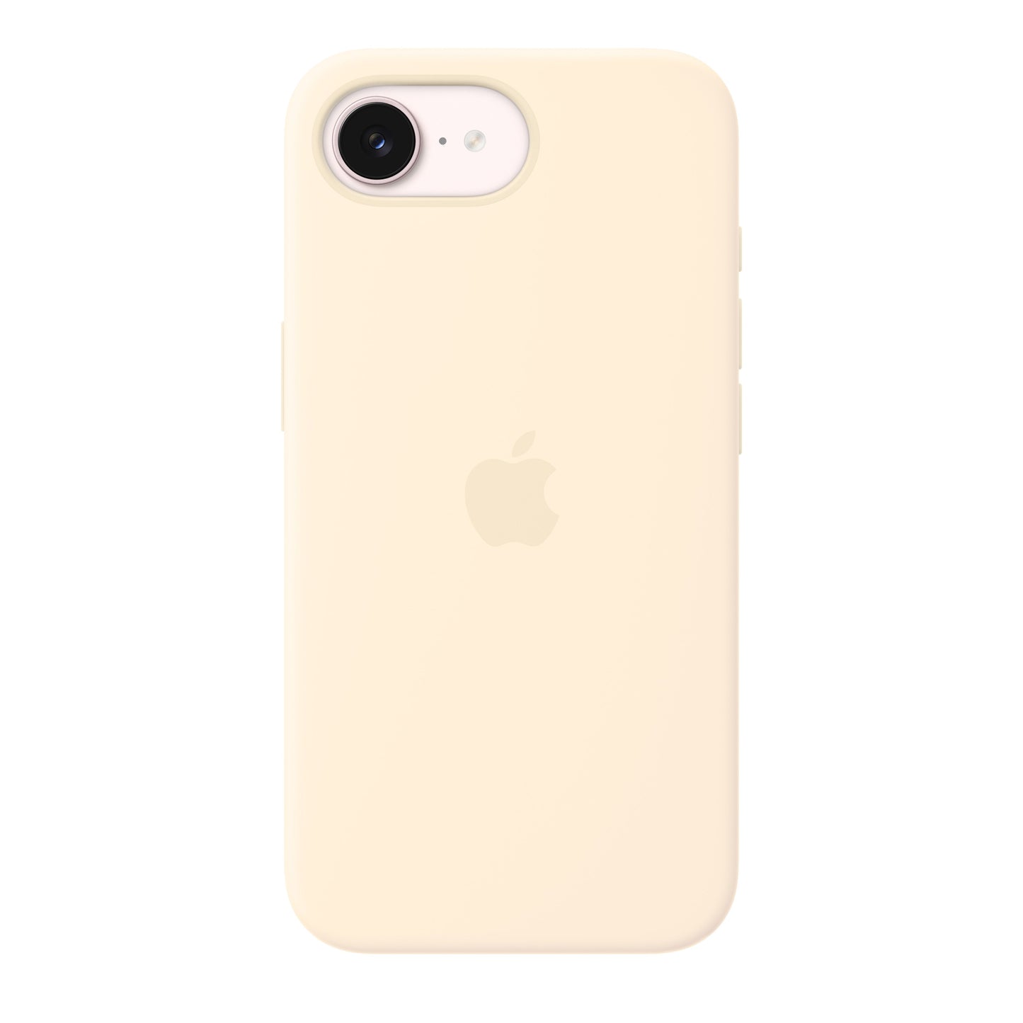 Coque en silicone avec MagSafe pour iPhone 17e - Vanille