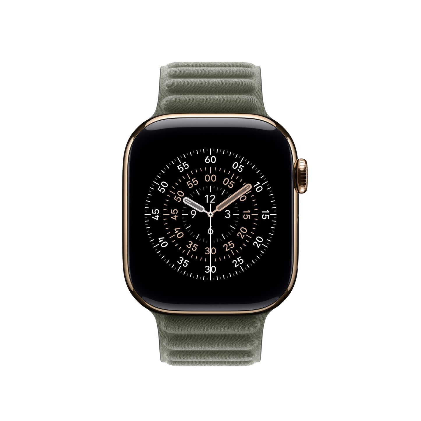 Bracelet à maillons magnétique gris sauge 42 mm - S/M