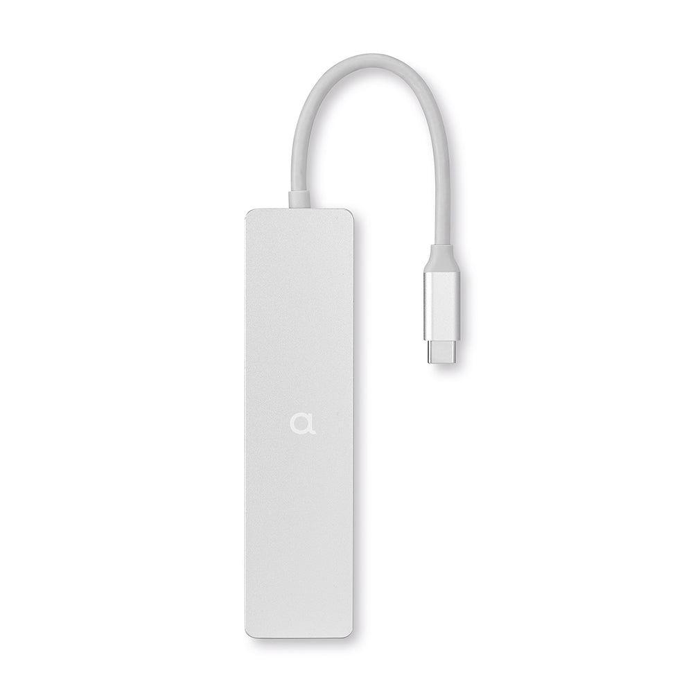 Lineheart • Stream Hub USB-C 7-en-1 pour MacBook Neo • Argent