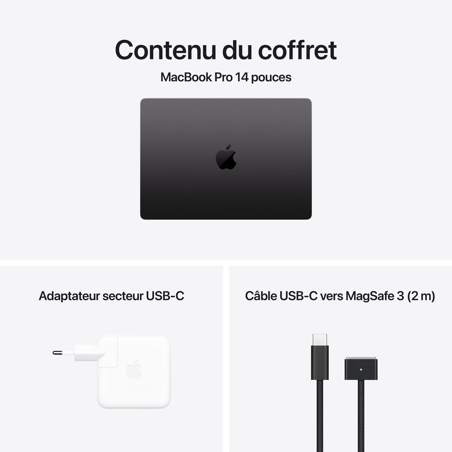 MacBook Pro 14 pouces: Puce Apple M4 Pro avec CPU 14 cœurs et GPU 20 cœurs, 1 To SSD - Noir sidéral