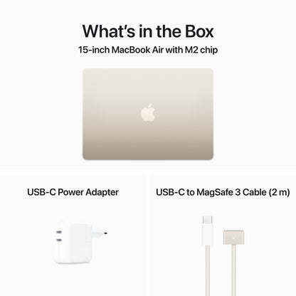 MacBook Air 15" M2 8C/8GB/256GBSSD/GPU 10C • Français • Lumière Stellaire