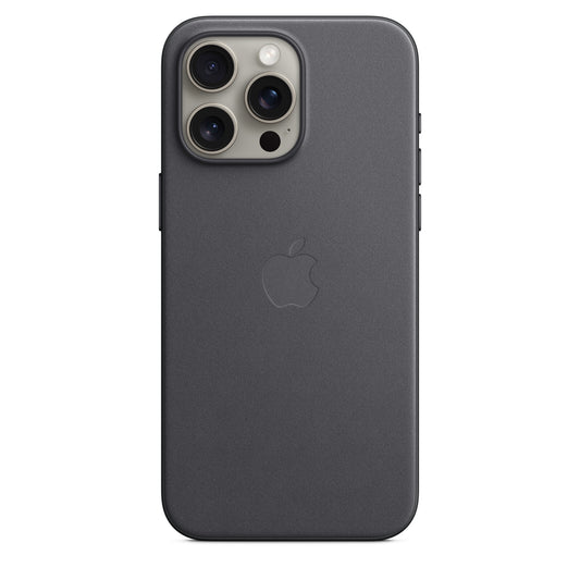 Apple Coque en tissage fin avec MagSafe pour iPhone 15 Pro Max • Noir