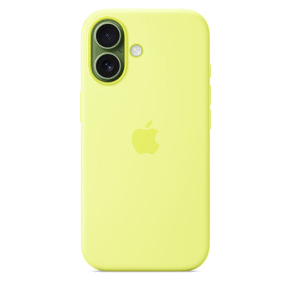 Coque en silicone avec MagSafe pour iPhone 17 - Neon Jaune