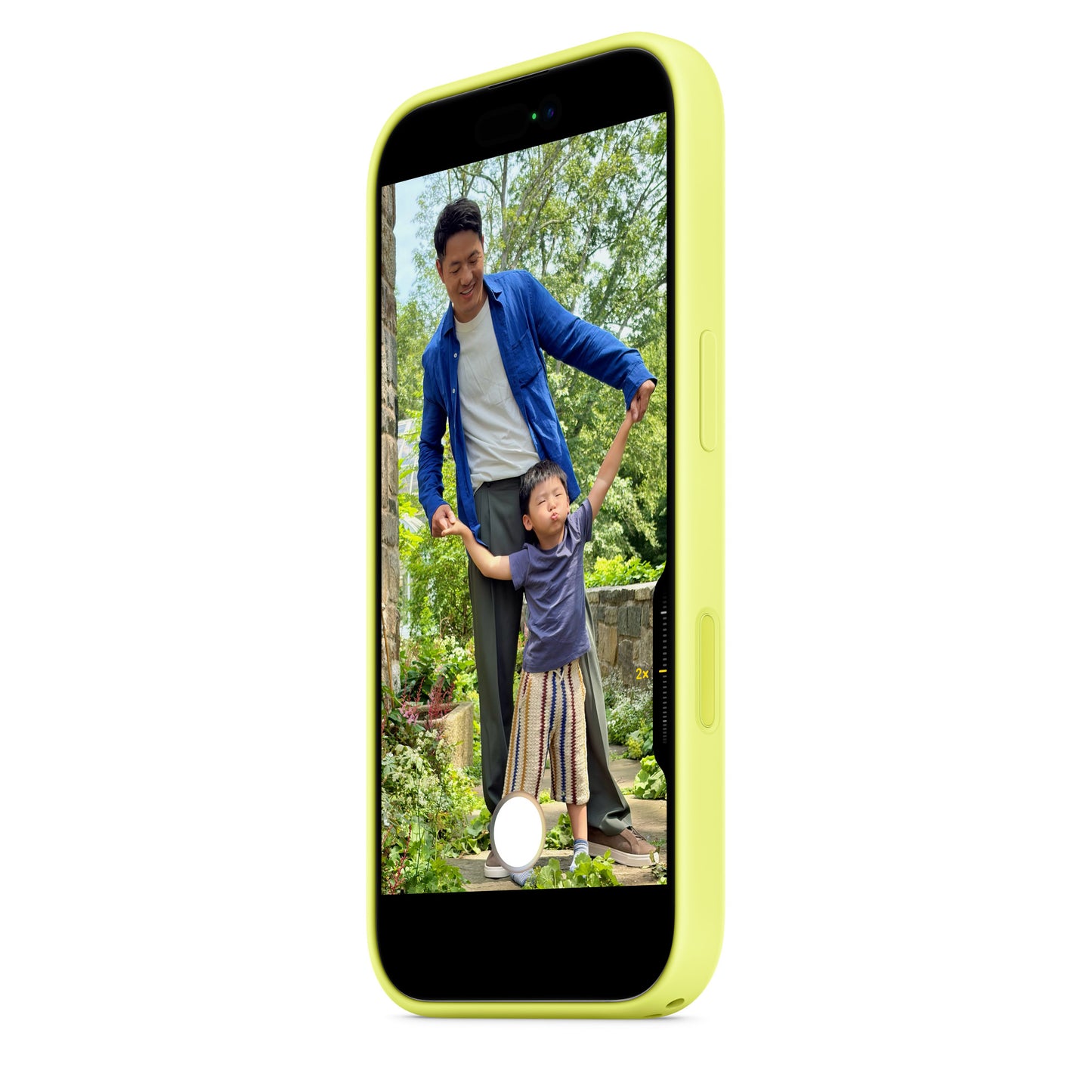 Coque en silicone avec MagSafe pour iPhone 17 - Neon Jaune