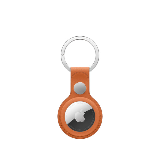 Porte-clés en tissage fin AirTag • Roux Orangé