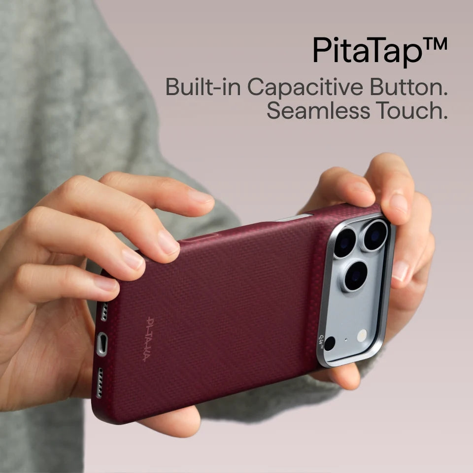 Pitaka Edge Case for iPhone 18 Pro • Bordeaux
