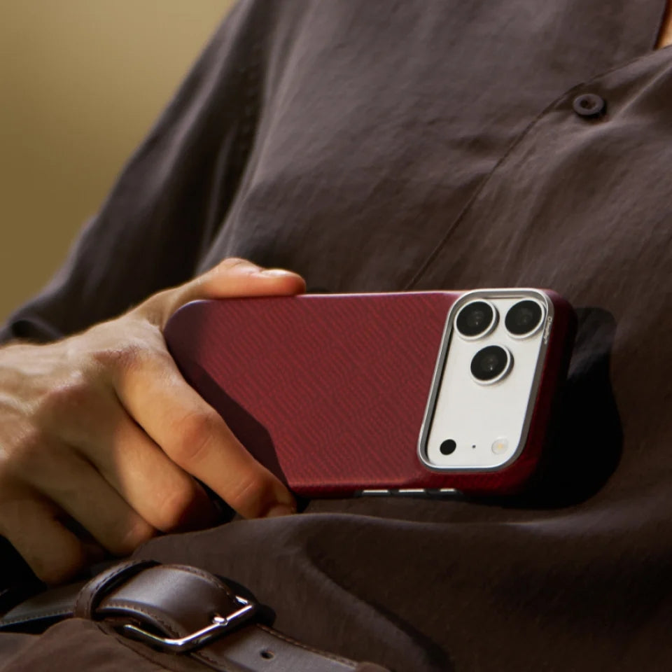 Pitaka Edge Case for iPhone 18 Pro • Bordeaux