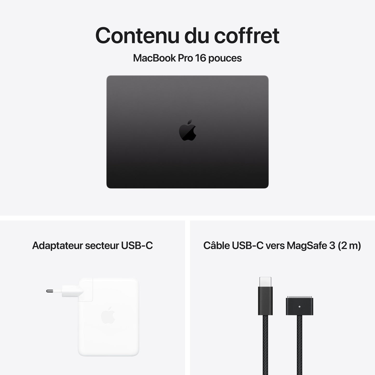 MacBook Pro 16 pouces: Puce Apple M4 Max avec CPU 14 cœurs et GPU 32 cœurs, 1 To SSD - Noir sidéral