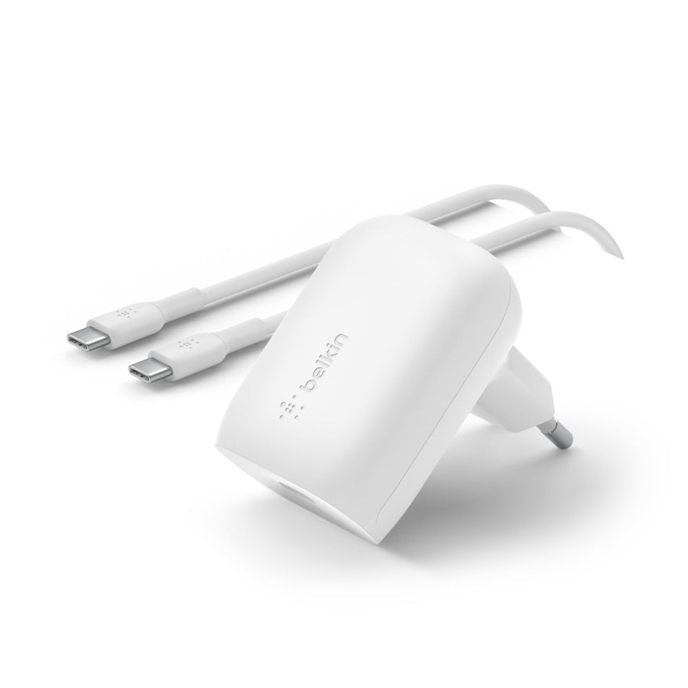 Belkin Charegur Murale + Câbée USB-C 1m • 30W • Blanc
