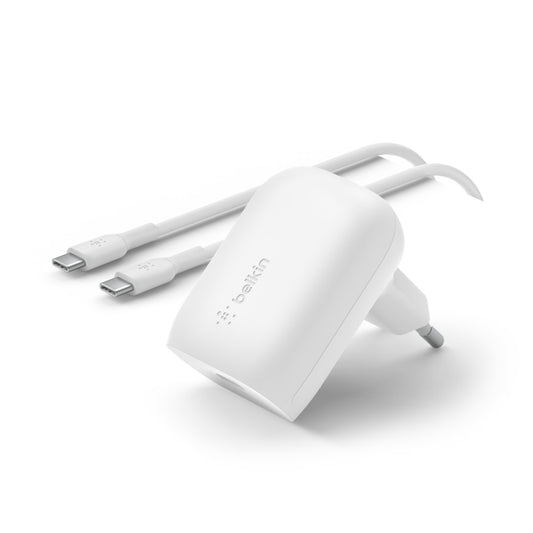 Belkin Charegur Murale + Câbée USB-C 1m • 30W • Blanc