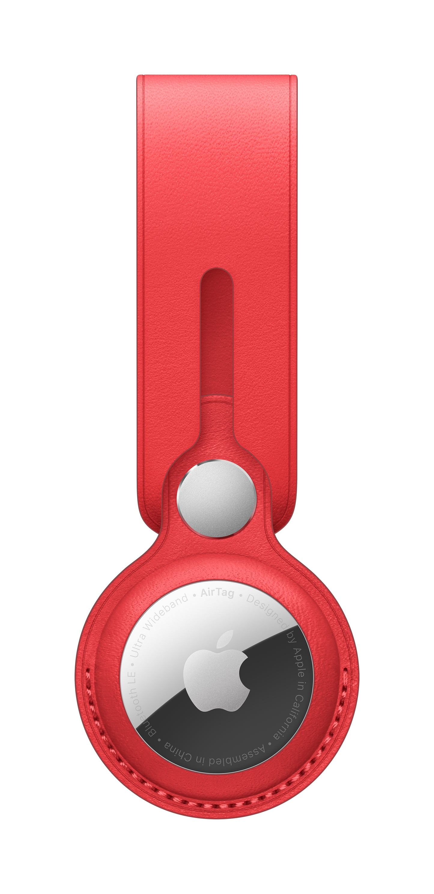 AirTag Leather Loop • (PRODUCT) Rouge