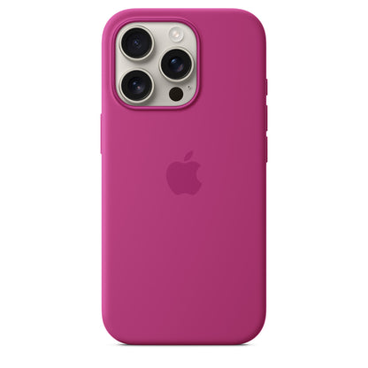 iPhone 16 Pro Coque en Silicone avec MagSafe • Fuchsia