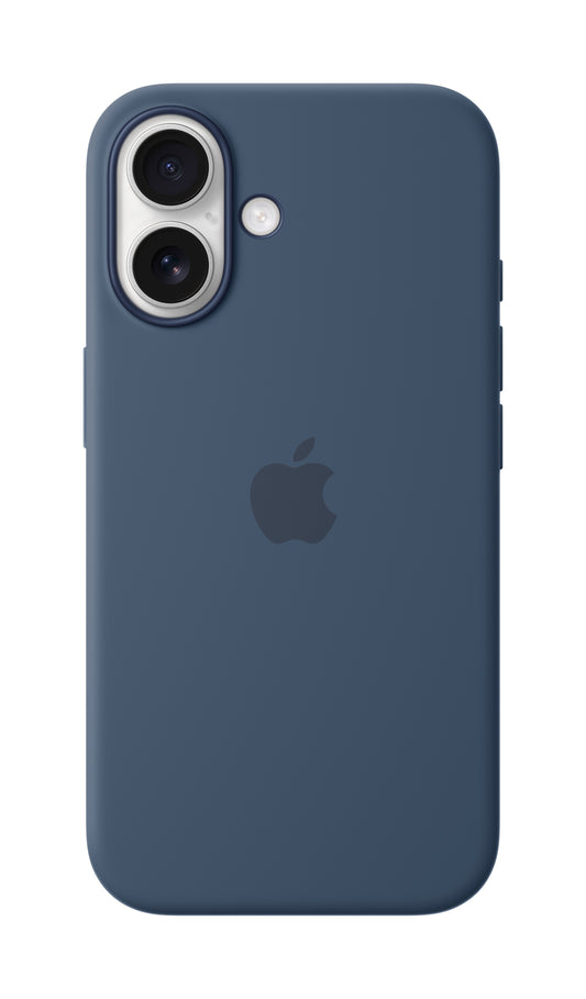 iPhone 16 Coque en Silicone avec MagSafe • Denim