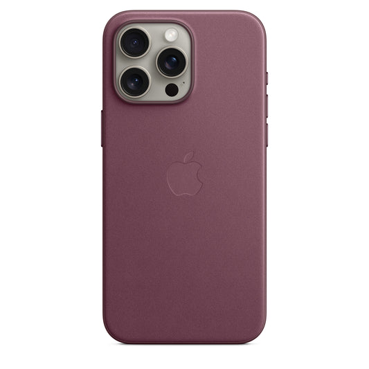 Apple Coque en tissage fin avec MagSafe pour iPhone 15 Pro Max • Mûre