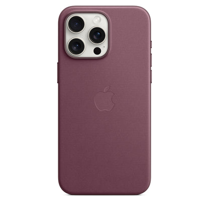 Apple Coque en tissage fin avec MagSafe pour iPhone 15 Pro Max • Mûre