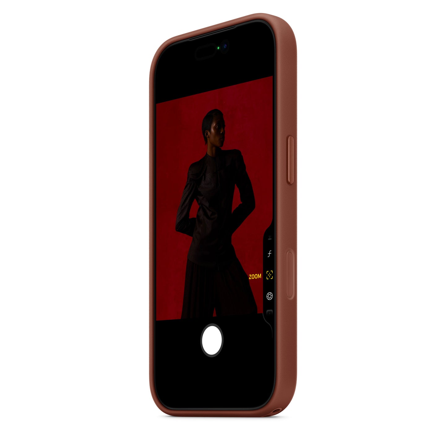 Coque en tissage technique avec MagSafe pour iPhone 17 Pro - Sienne