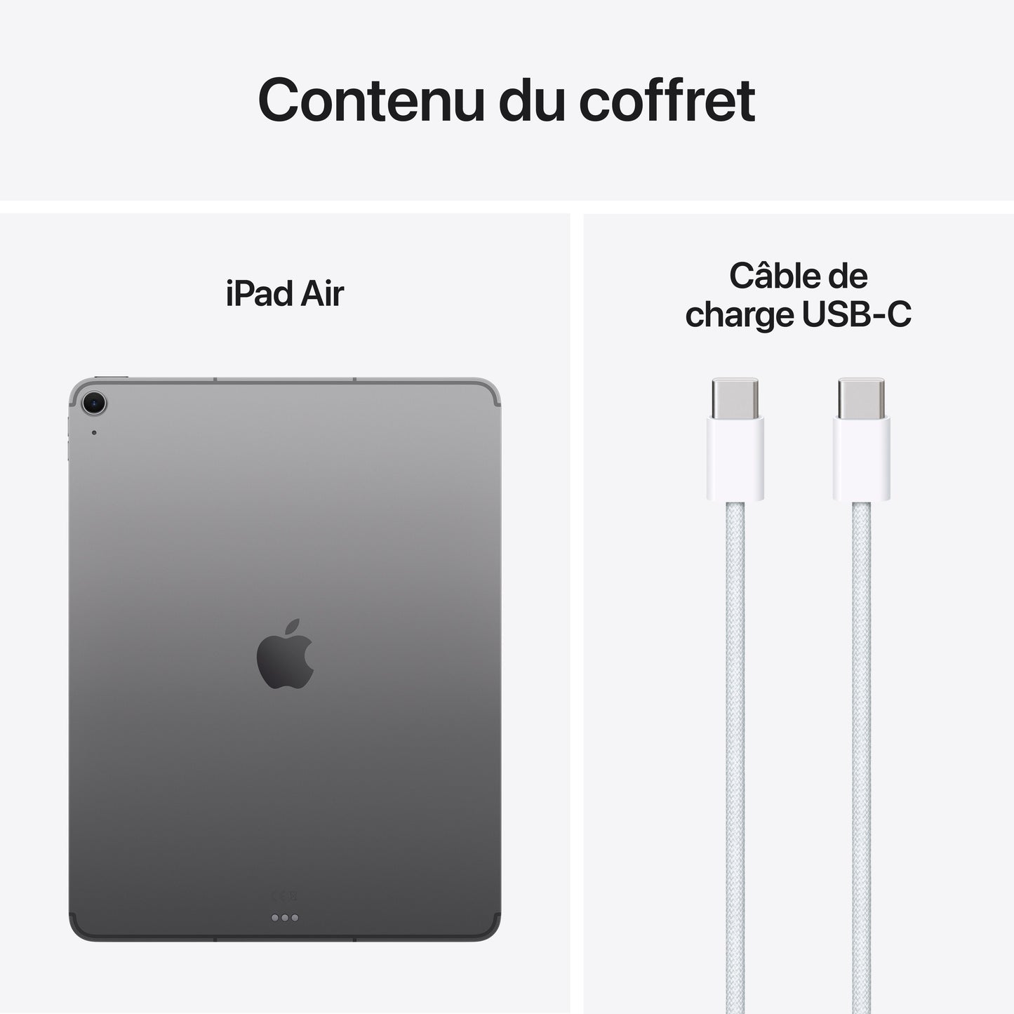 iPad Air 13 pouces Wi-Fi + Cellular 128 Go - Gris sidéral (M3)