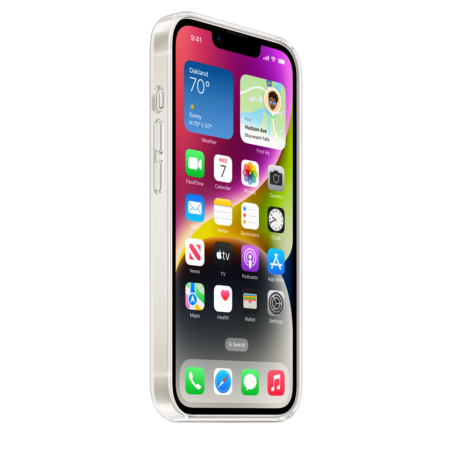 Coque transparente avec MagSafe pour iPhone 14
