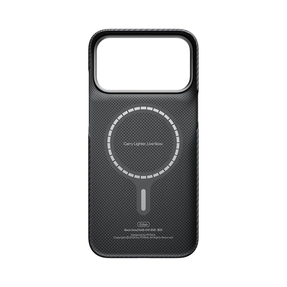 Pitaka Edge Case for iPhone 18 Pro • Black/Grey