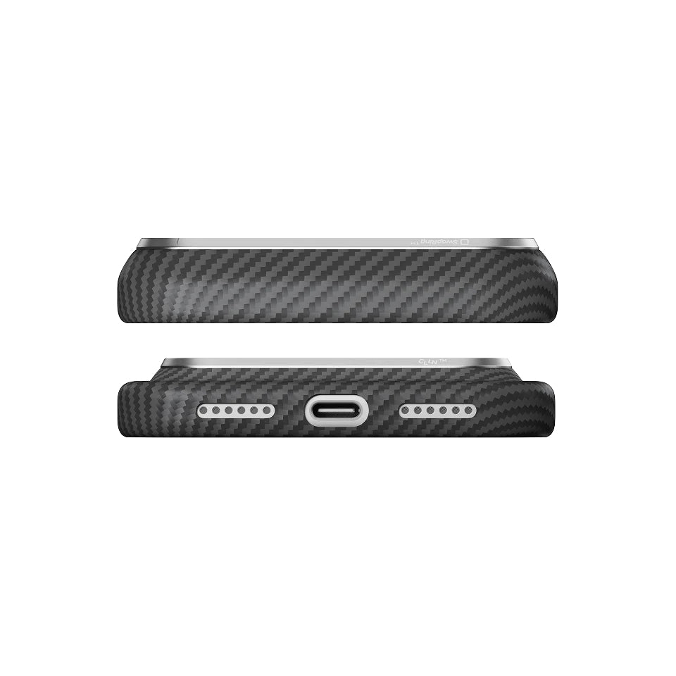 Pitaka Edge Case for iPhone 18 Pro • Black/Grey