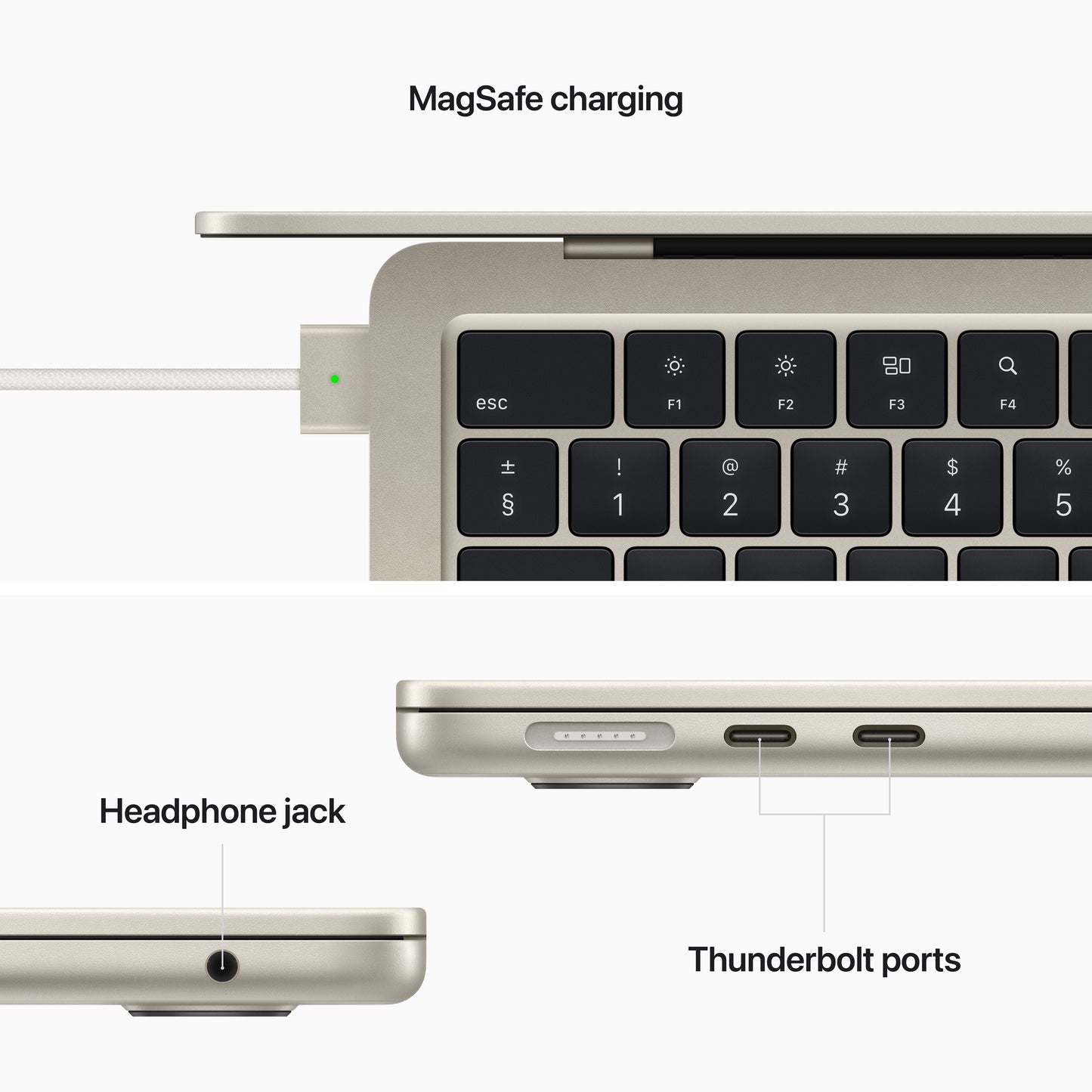 MacBook Air 13" M2 8C/8GB/256GBSSD/GPU 8C  • Suisse-Français • Lumière Stellaire