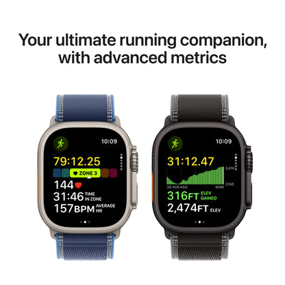 Apple • Apple Watch Ultra 3 • Titane naturel • Bracelet Milanais naturel (S)