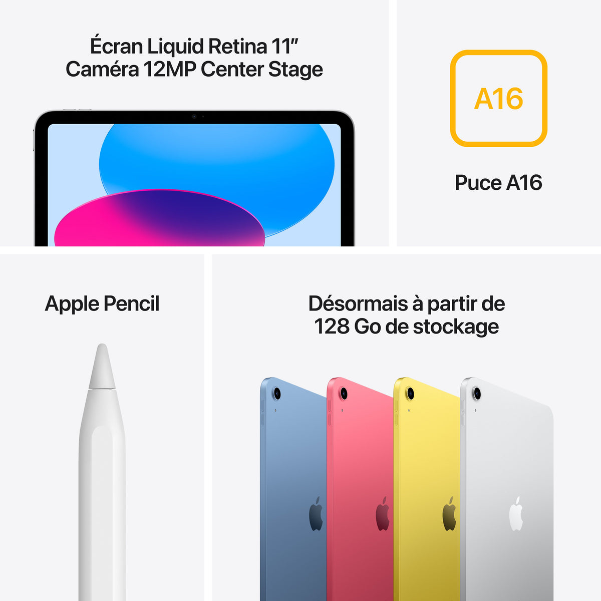 iPad Wi-Fi 512 Go - Argent (A16)