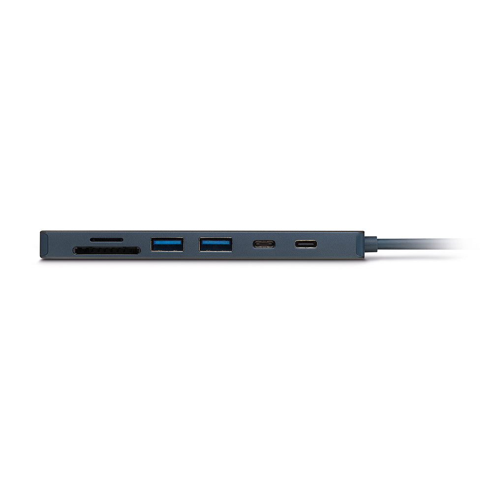 Lineheart • Stream Hub USB-C 7-en-1 pour MacBook Neo • Indigo