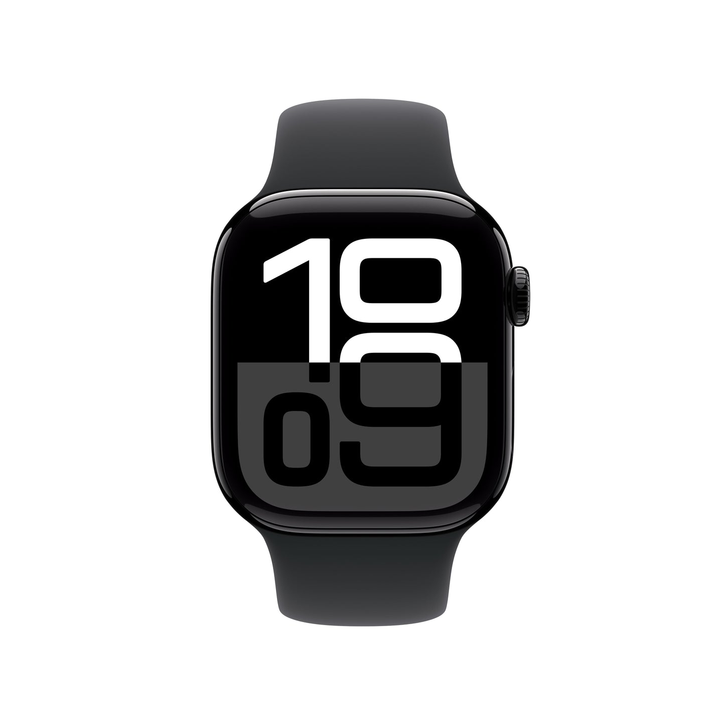 Apple Watch Series 10 • 46mm • Noir de jais • Bracelet Sport Noir • M/L
