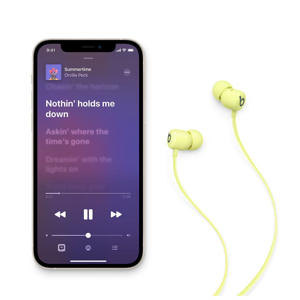 OCCASION Beats Flex In-Ear Headphones • Jaune yuzu