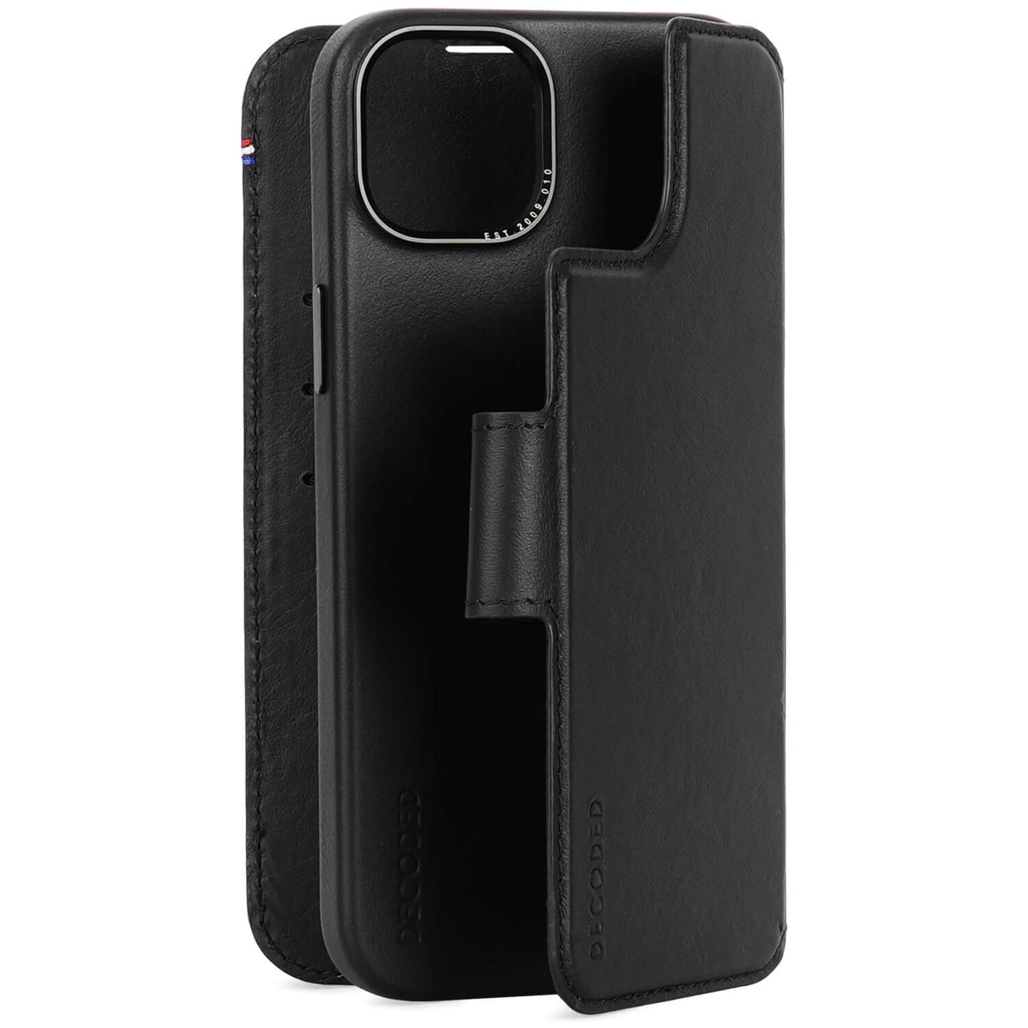 Decoded • Etui Portefeuille amovible pour iPhone 15 Plus • Noir