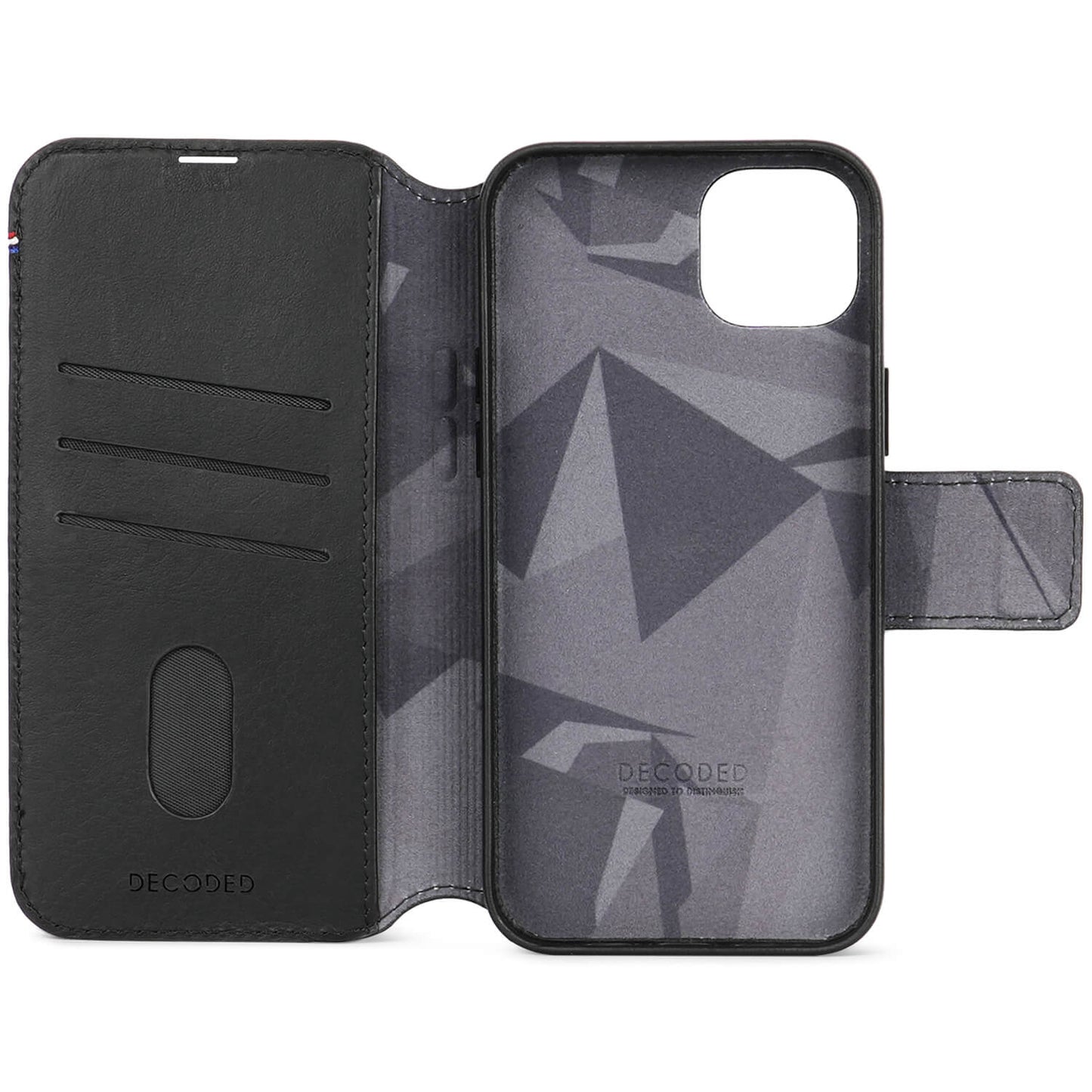 Decoded • Etui Portefeuille amovible pour iPhone 15 Plus • Noir