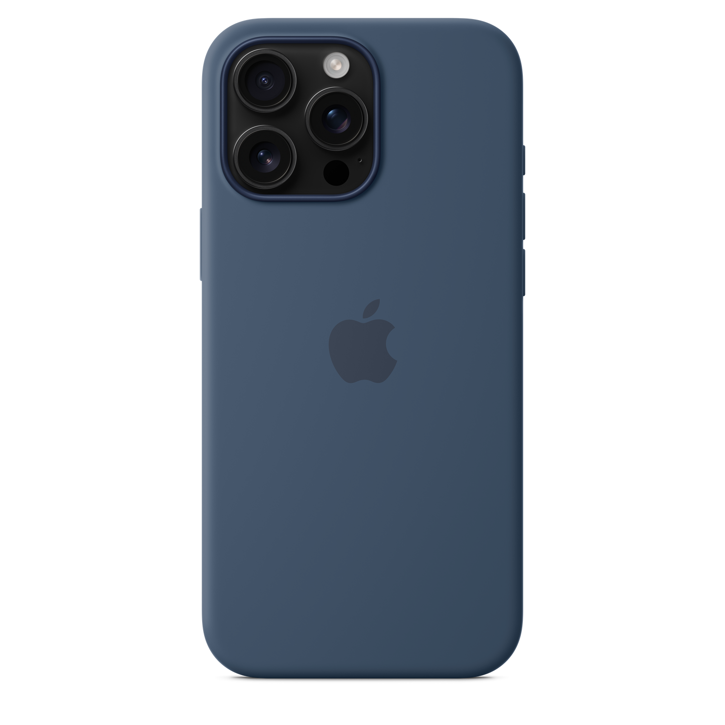 Coque en silicone avec MagSafe pour iPhone 16 Pro Max - Denim