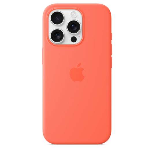 Apple Coque en silicone avec MagSafe pour iPhone 16 Pro • Tangerine