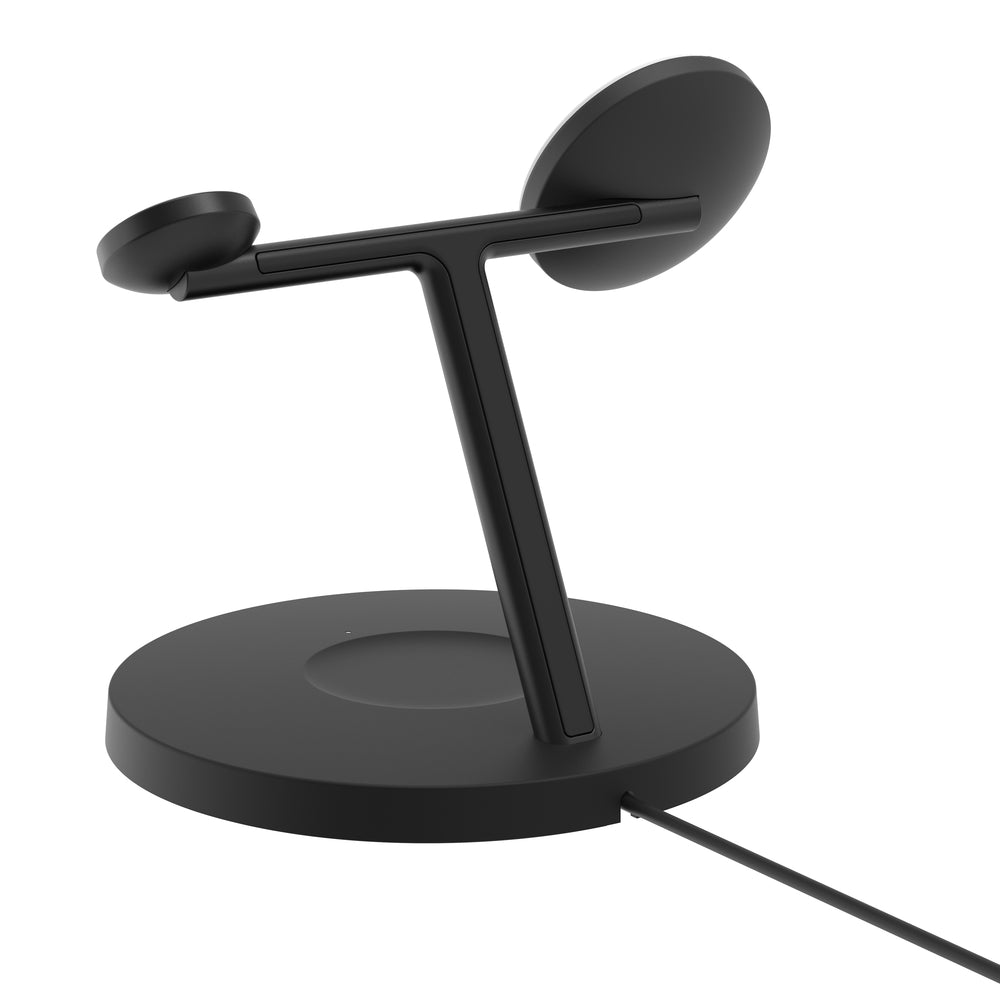Belkin BoostCharge Pro Stand de charge 3in1 Qi2 MagSafe • Noir