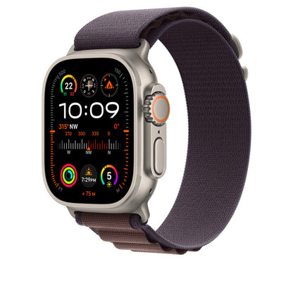 Apple Boucle Alpine pour Apple Watch 49mm • Indigo • Taille S