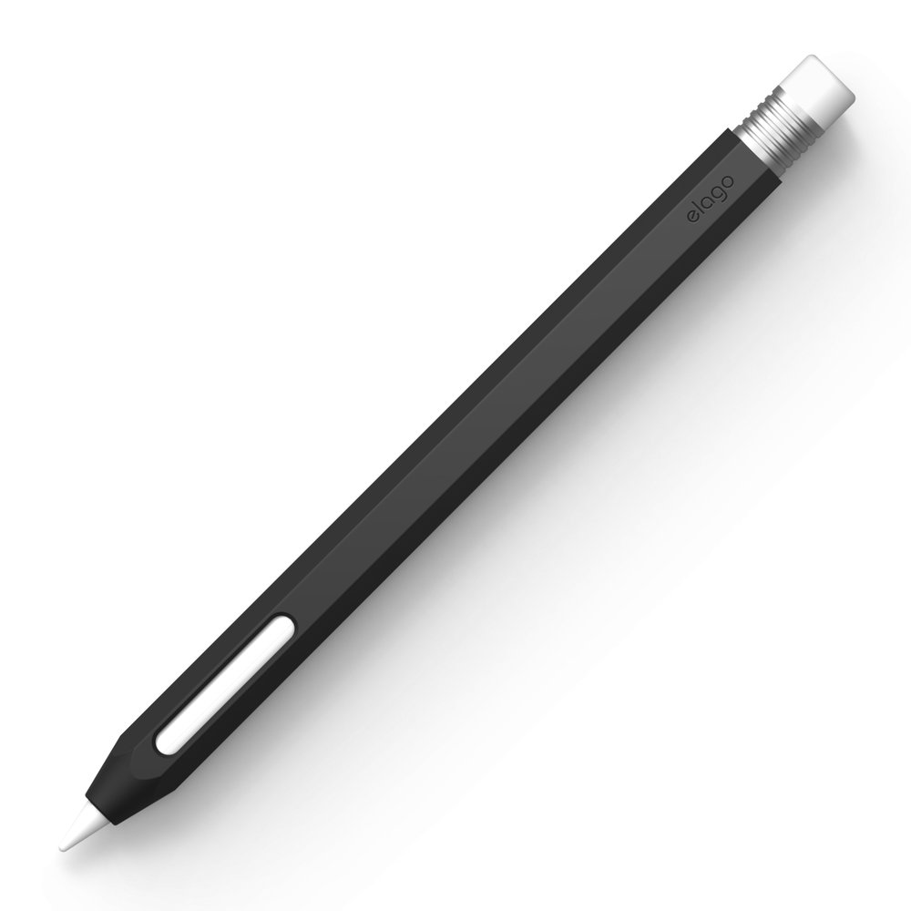 ELAGO Coque Silicone • Pour Apple Pencil 2 • Noir