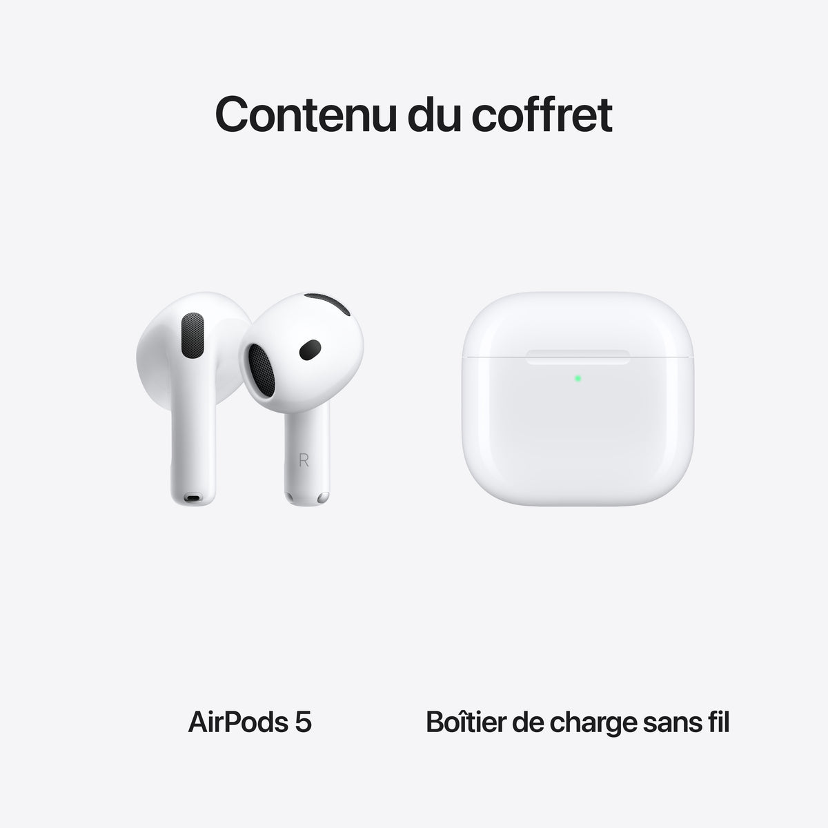 AirPods 5 avec Boîtier de charge sans fil