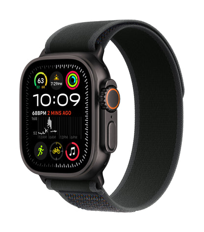 Apple Watch Ultra 2 • Noir • 49 mm • Boucle Trail Noir • M/L