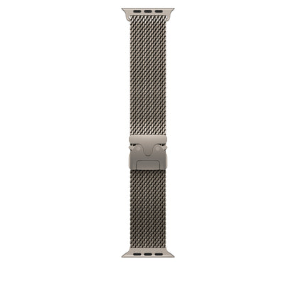 Bracelet Milanais Titane Naturel 46 mm • M