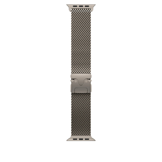 Bracelet Milanais Titane Naturel 46 mm • M