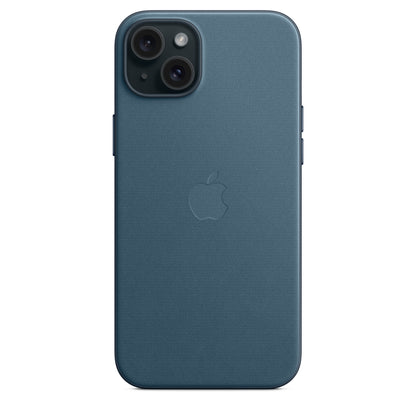 Apple Coque en tissage fin avec MagSafe pour iPhone 15 Plus • Bleu Pacifique