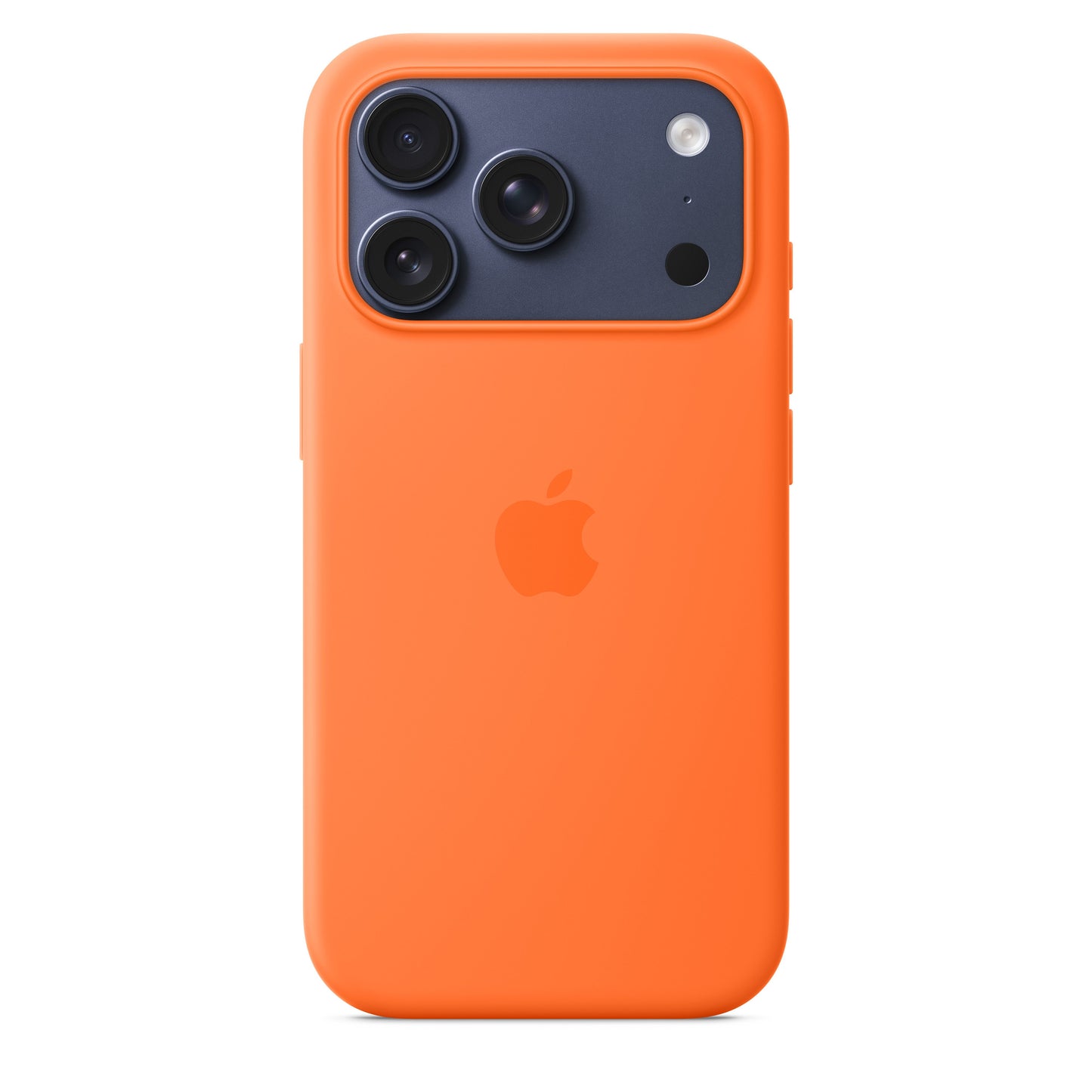 Coque en silicone avec MagSafe pour iPhone 17 Pro – Orange