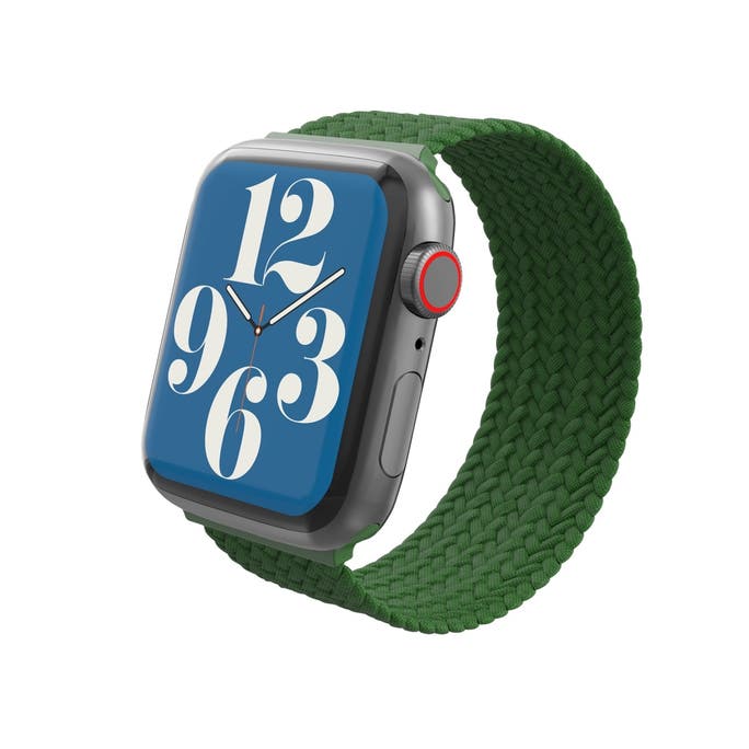 Gear4 Bracelet tressé pour Apple Watch • 42/44/45 • Vert Forêt • L