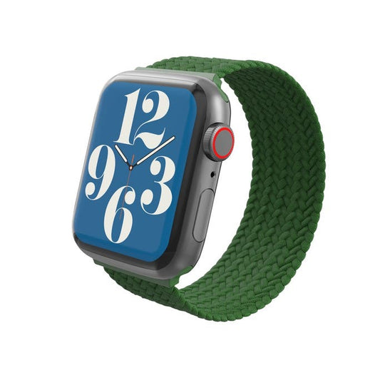 Gear4 Bracelet tressé pour Apple Watch • 42/44/45 • Vert Forêt • L