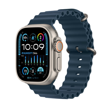 Apple Watch Ultra 2 • Boîtier en Titane • 49 mm • Bracelet Bleu Ocean