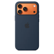 Coque en silicone avec MagSafe pour iPhone 17 Pro Max – Minuit